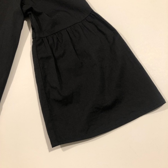 Walter Baker Lynn Top Black 3/4 Bell Sleeve Deep V Split Neck Small - Picture 11 of 11